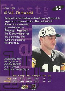 1997 Playoff First & Ten #18 Mike Tomczak Back