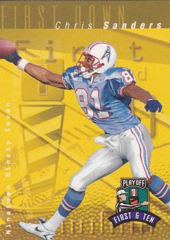 1997 Playoff First & Ten #60 Chris Sanders Front