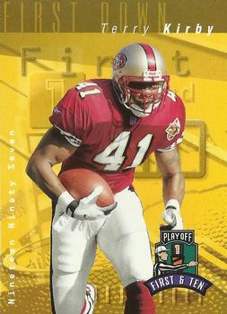 1997 Playoff First & Ten #72 Terry Kirby Front