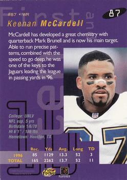 1997 Playoff First & Ten #87 Keenan McCardell Back