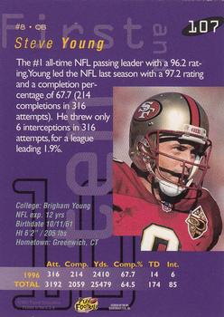1997 Playoff First & Ten #107 Steve Young Back