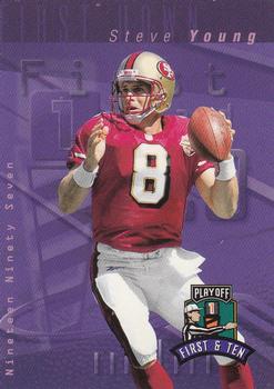 1997 Playoff First & Ten #107 Steve Young Front