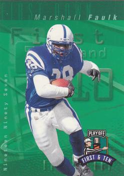1997 Playoff First & Ten #121 Marshall Faulk Front