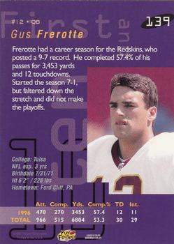 1997 Playoff First & Ten #139 Gus Frerotte Back