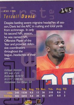 1997 Playoff First & Ten #145 Terrell Davis Back