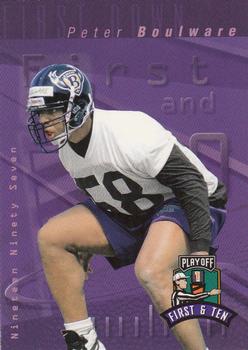 1997 Playoff First & Ten #158 Peter Boulware Front
