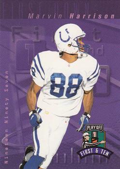 1997 Playoff First & Ten #185 Marvin Harrison Front