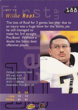 1997 Playoff First & Ten #188 Willie Roaf Back
