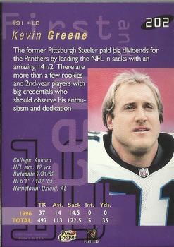 1997 Playoff First & Ten #202 Kevin Greene Back