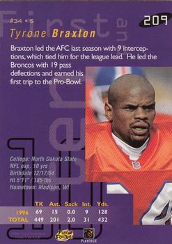 1997 Playoff First & Ten #209 Tyrone Braxton Back