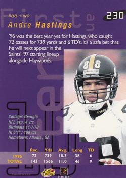 1997 Playoff First & Ten #230 Andre Hastings Back