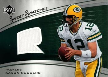 2005 Upper Deck Sweet Spot - Rookie Sweet Swatches #SR-AR Aaron Rodgers Front