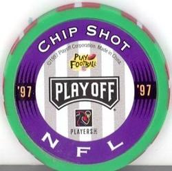 1997 Playoff First & Ten - Chip Shots Green #165 Cris Carter Back