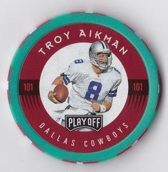1997 Playoff First & Ten - Chip Shots Green #101 Troy Aikman Front