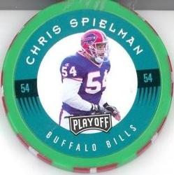 1997 Playoff First & Ten - Chip Shots Green #54 Chris Spielman Front