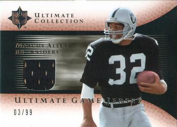 2005 Upper Deck Ultimate Collection - Game Jersey #GJ-MA Marcus Allen Front
