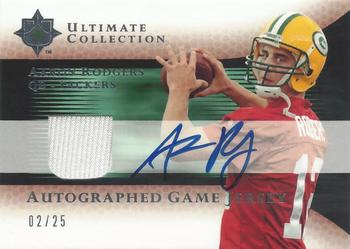 2005 Upper Deck Ultimate Collection - Game Jersey Autographs #AGJ-AR Aaron Rodgers Front