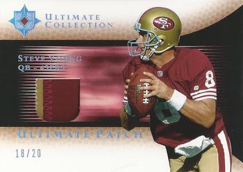 2005 Upper Deck Ultimate Collection - Game Jersey Patches Platinum #GJP-SY Steve Young Front