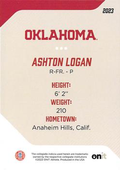 2023 ONIT Athlete Oklahoma Sooners #5 Ashton Logan Back