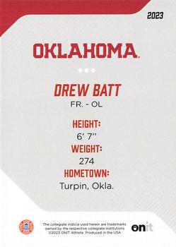2023 ONIT Athlete Oklahoma Sooners #23 Drew Batt Back