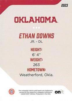 2023 ONIT Athlete Oklahoma Sooners #27 Ethan Downs Back