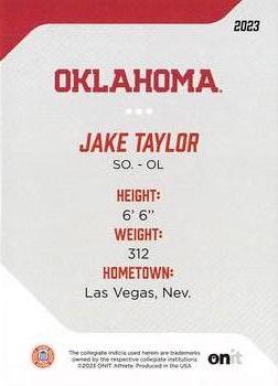 2023 ONIT Athlete Oklahoma Sooners #43 Jake Taylor Back