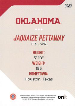 2023 ONIT Athlete Oklahoma Sooners #45 Jaquaize Pettaway Back