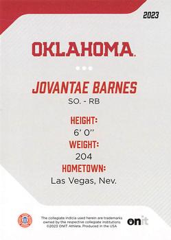 2023 ONIT Athlete Oklahoma Sooners #56 Jovantae Barnes Back