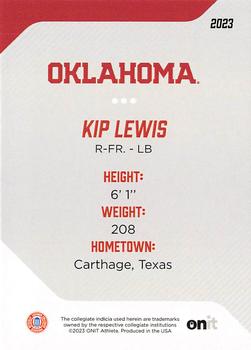 2023 ONIT Athlete Oklahoma Sooners #66 Kip Lewis Back