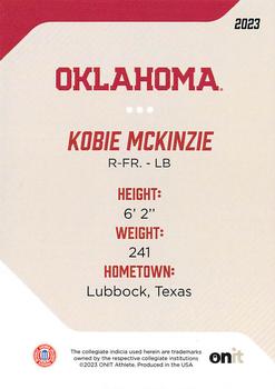 2023 ONIT Athlete Oklahoma Sooners #67 Kobie McKinzie Back