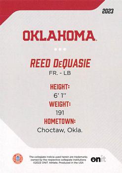 2023 ONIT Athlete Oklahoma Sooners #88 Reed DeQuasie Back