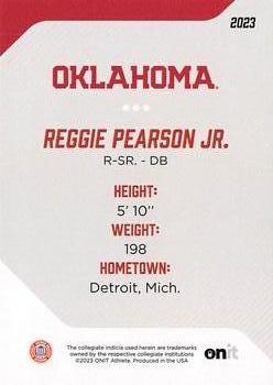 2023 ONIT Athlete Oklahoma Sooners #90 Reggie Pearson Jr. Back