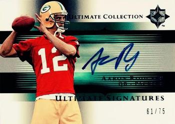 2005 Upper Deck Ultimate Collection - Ultimate Signatures #US-AR Aaron Rodgers Front