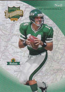 1997 Playoff Absolute Beginnings #13 Neil O'Donnell Front