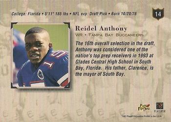 1997 Playoff Absolute Beginnings #14 Reidel Anthony Back