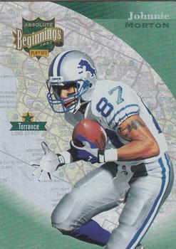 1997 Playoff Absolute Beginnings #39 Johnnie Morton Front