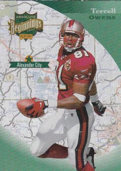 1997 Playoff Absolute Beginnings #44 Terrell Owens Front