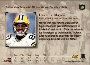 1997 Playoff Absolute Beginnings #59 Derrick Mayes Back