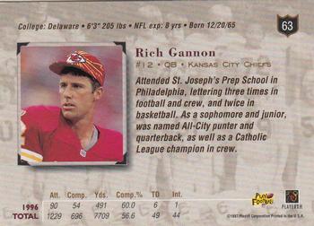 1997 Playoff Absolute Beginnings #63 Rich Gannon Back
