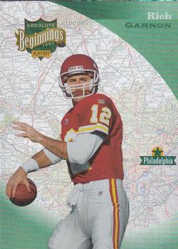 1997 Playoff Absolute Beginnings #63 Rich Gannon Front