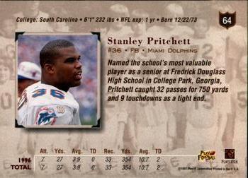 1997 Playoff Absolute Beginnings #64 Stanley Pritchett Back