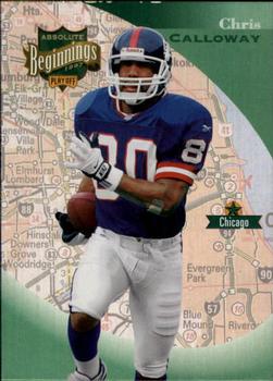 1997 Playoff Absolute Beginnings #68 Chris Calloway Front