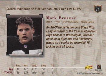 1997 Playoff Absolute Beginnings #71 Mark Bruener Back