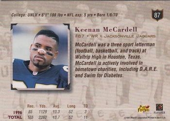 1997 Playoff Absolute Beginnings #87 Keenan McCardell Back