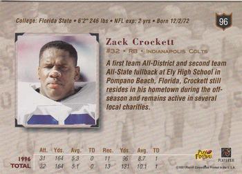 1997 Playoff Absolute Beginnings #96 Zack Crockett Back