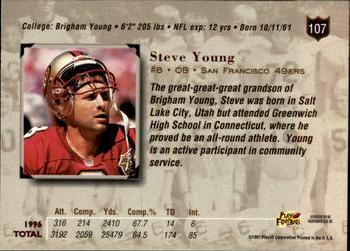 1997 Playoff Absolute Beginnings #107 Steve Young Back