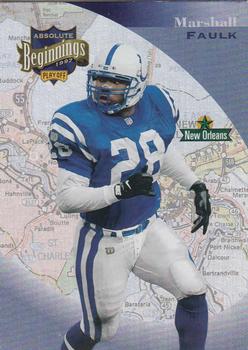 1997 Playoff Absolute Beginnings #121 Marshall Faulk Front