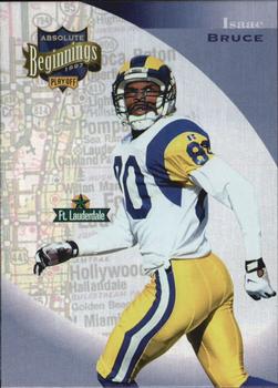 1997 Playoff Absolute Beginnings #137 Isaac Bruce Front