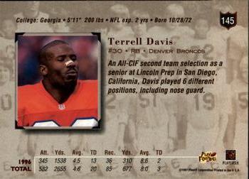 1997 Playoff Absolute Beginnings #145 Terrell Davis Back