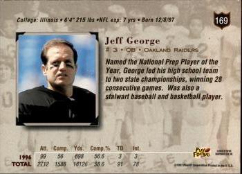 1997 Playoff Absolute Beginnings #169 Jeff George Back